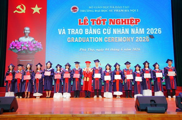 Trường ĐHSP Hà Nội 2 tổ chức Lễ tốt nghiệp và trao bằng cử nhân năm 2026